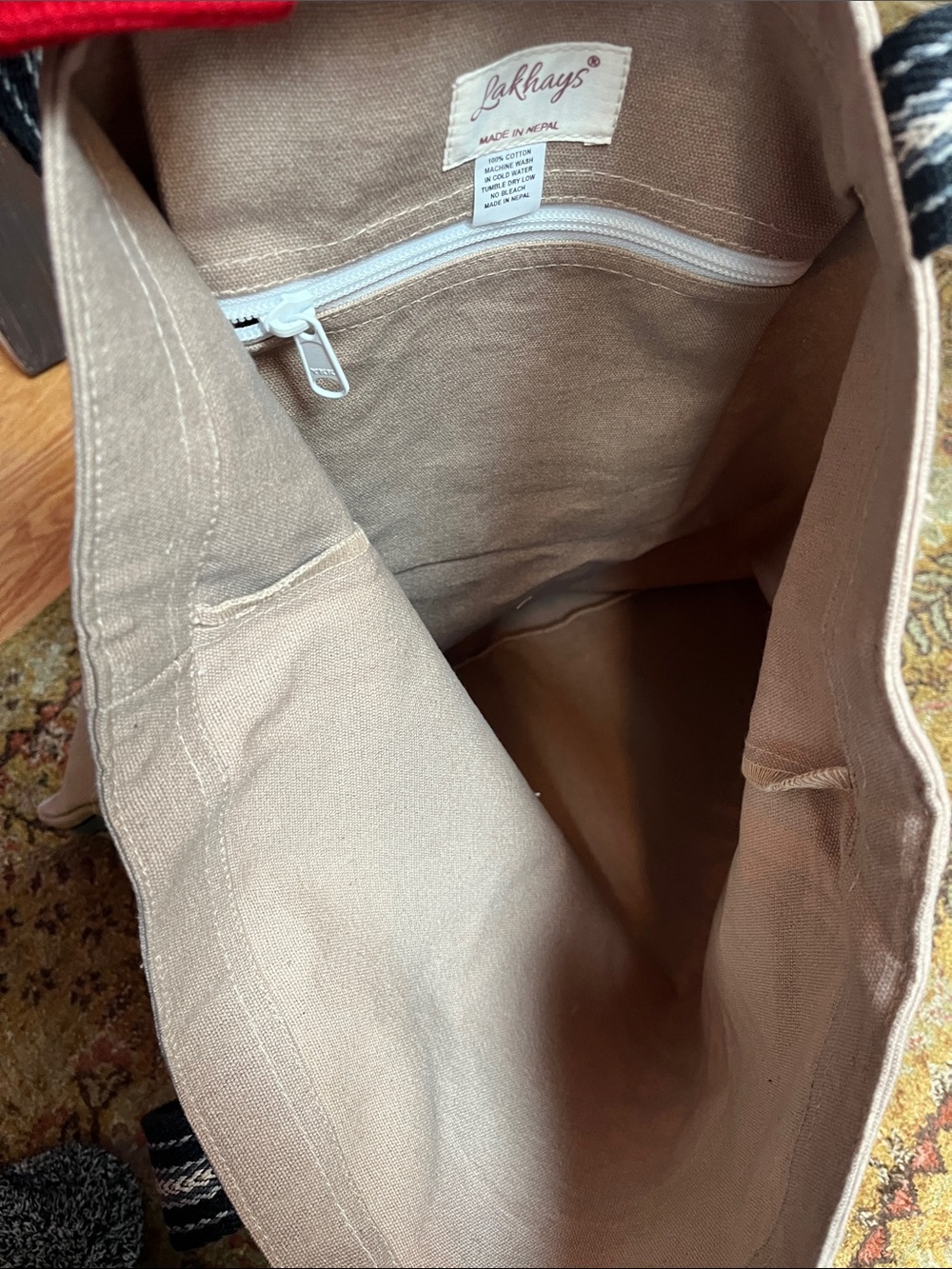 Boho Witchy celestial sun & moon tote bag - Picture 4 of 4